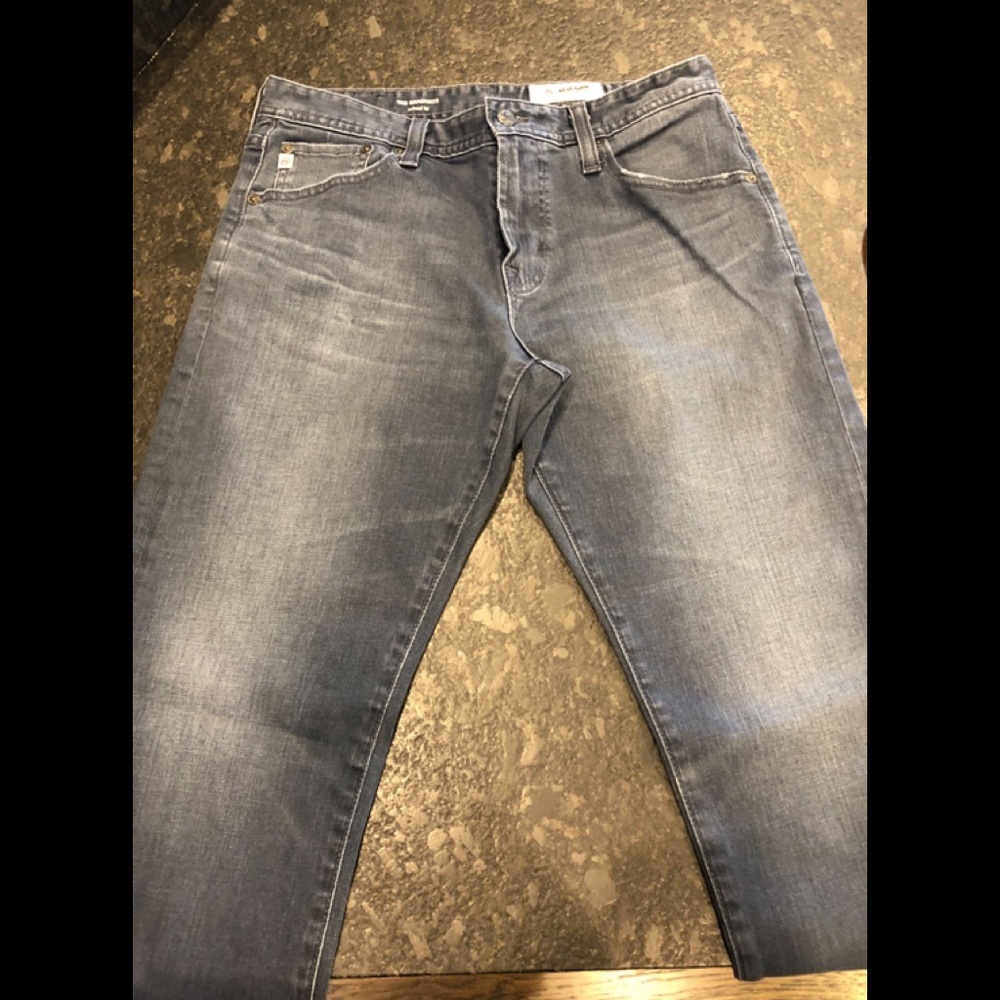 Men’s “The Graduate” AG Jeans in Grayish-Blue